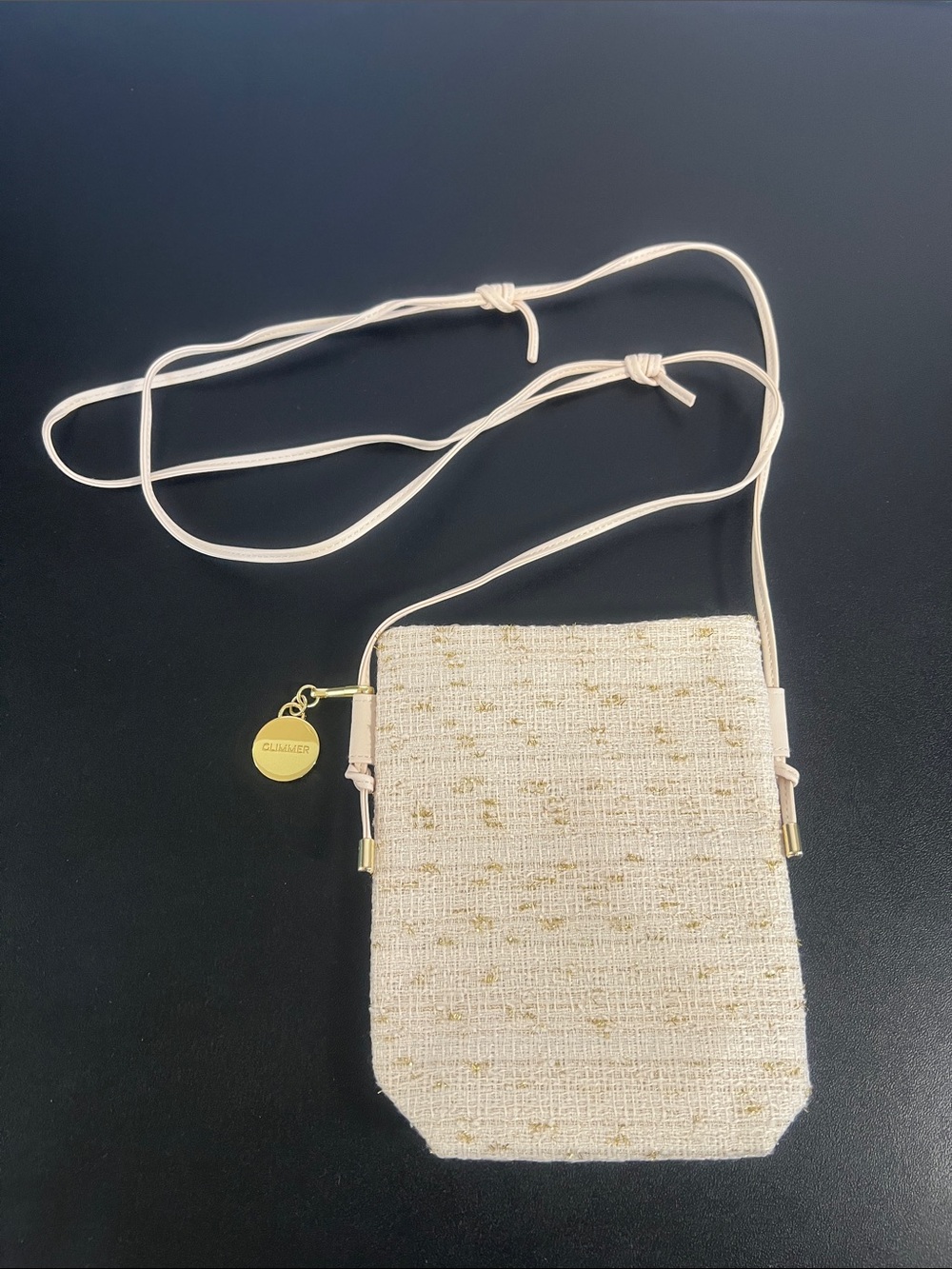 Minimalist Woven Crossbody Bag in Cream — Everyday Lightweight Style